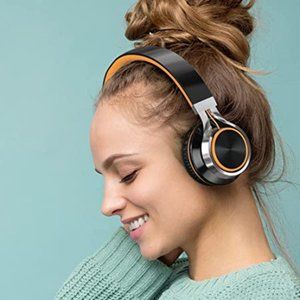 Wired Folding Headphones with Microphone and Volume Control